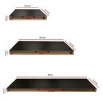 Ekkio Floating Shelf Set of 3 Black V227-2997101014990