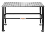 Welding Table 36" x 24", 800LBS Capacity Welding Workbench Table, Heavy-Duty Work Bench with 0.63" V952-GDXHZ800LB36HJ2L5V0