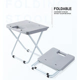 Garden Tools Household Plastic Bench Small Folding Foldable Portable Chair Stool Chair Patio & V1192-AZ-W-35201