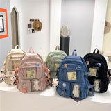 Kids School Backpack with Accessories, Green, 43x31 cm, Compatible with School Essentials V1188-MS-325-0302