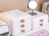 Desktop Drawer Jewelry Hair Accessories Sundries Storage Box Tabletop Organizer for Bedroom V1294-YM0710-3117230253512