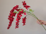3 Pcs Artificial Wisteria Flowers Branches Fake 39 Inch Long Stems Silk Wisteria Flowers String for V1294-YM0901-241218HL06-2