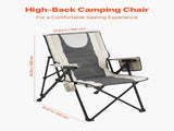 Folding Camping Chair, 3 Reclining Positions, Outdoor High Back Camping Chair, 260lbs Weight V952-PTTYGBTYRDXHFQV64002V0