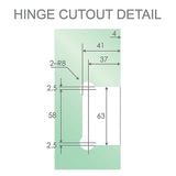 90cm Frameless Swing Bath Screen White Hardware with Brass hinge for Modern Bathrooms V63-852901