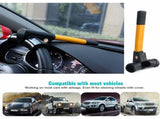 Retractable Car Steering Wheel Lock, Heavy Duty T-Bar Universal Steering Wheel Clamp With 2 Keys For V1188-MS-227-2482