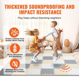 Kids Foam Puzzle Floor Playmat 0.4 in 36 Pcs Interlocking EVA Soft Tiles V952-YXPXDQXEVA36RZ6OAV0