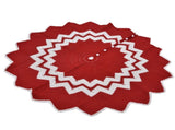 Christmas Tree Skirt Acrylic Fiber Knitting Floor Mat Cover Pad Xmas Party Home Decoration Props V1294-YM0523-3115210223511