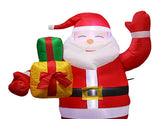 4.92ft Christmas Inflatable Santa Outdoor Decoration Blow Up Yard Standing Santa with Built in LED V1294-YM0901-3115240049111