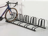 Weisshorn 5 Bike Floor Stand Rack Fits 20"-29" MTB Tires for Garage Storage BIKE-5-U-BK