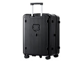 Wanderlite 28" Trunk Luggage Suitcase Travel 5 Wheels Type-C Port TSA Black LUG-ABS-TRUK-28-BK