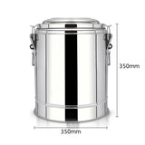 SOGA 22L Stainless Steel Insulated Stock Pot Hot & Cold Beverage Container INSULATEDPOT3202