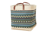 Laundry Basket Grocery Bag Jute Large Capacity Dirty Clothes Storage Basket Bucket for Home Colorful V1294-YM0703-3117230008213