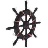 Marine Nautical Wall Decoration Wooden Ship Wheel Wall Hanging Wood 1 Pcs V1369-AZ3-W-17158