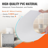 VEVOR Ceiling Tiles 10-Pack 24 x 24 in PVC Foam Fire-Rated Smooth White V952-THBZPVCFPB1010YENV0