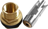 5PCS 1/2 Stainless Steel Automatic Pig Nipple Water Drinker Feeder Waterer 5PCS 1/2 Female to 3/4 V1258-DP02-C-481