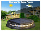 4pcs Ground Lights LED Warm Light Outdoor Disk Lights IP68 Waterproof Underground Lights V1294-YM0901-H39905-4