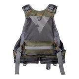 Multi-Pocket Outdoor Fishing Vest with Breathable Mesh Adjustable Fit for Angling, Photography, V1341-ZY-NNGZG4D2-GREY