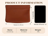 4 Pcs Leather Pouch for Purse, Snap Closure Self-Sealing Cosmetic Bag, Mini Waterproof Organizer for V1258-DP02-F-851