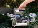 Acrylic Hand-held Vase,High-end Transparent Box,Portable Basket Floral Arrangement V1366-AZ2-W-05141