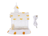 LED Lighted Xmas House Music Box USB Battery Operated Snow Frosted Glittering Village Building Xmas V1294-YM0901-3115250056411