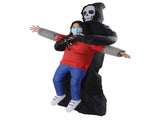 Black Scary Ghost Inflatable Costume Adult Halloween Party Funny Waterproof Cosplay Costume Props V1294-YM0703-3115230047911