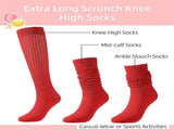 WQBLQH 10 Pairs Women's Slouch Socks Extra Long Knitted Sock Cotton Scrunchie Socks Size 9 to 11 V1189-WXFWAL-20260319-00476