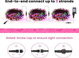 Halloween Lights, 114ft 300 LED Connectable Halloween String Lights with 8 Modes, Waterproof Low V1258-DP02-C-410