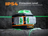 CIGMAN Laser Level CM-801 Laser Level Self Leveling 3x360&deg3D Green Cross Line for Decoration and V413-CM801
