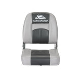 Seamanship 2X Folding Boat Seats Marine Swivel Low Back 10cm Padding Charcoal BS-86520-5-CG