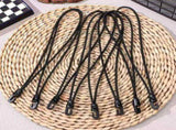 25Pcs Short Bungee Cords with Hooks Black Elastic Tie Downs for Outdoor Camping and Storage V1369-AZ3-W-13151