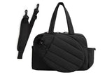 Womens Tennis Gym Bag Sports Tote Fits Two Rackets with Shoe Compartment - Black V1308-DSZKI-142-1