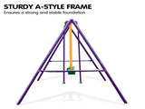 Kahuna Kids 4-Seater Swing Set Purple Green KSS-KLB-3S-PUGN