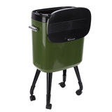 Tall Trash Can with Wheel Legs 15L Large Capacity Narrow Garbage Can for Kitchen Bathroom Living V1294-YM0901-3117250150412