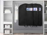 Travel Garment Bag with Zipper Pocket, Suit Bag for Suits, Dresses, Coats Men Suit Cover With V1192-AZ-W-0087