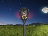 4PCS Solar Power Torch Shaped Flickering Flame Light Outdoor Garden Waterproof Yard Lamp V1294-YM0901-3119200044511