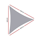 Instahut Waterproof Shade Sail Shade cloth Triangle Canopy 220GSM 4x4x4m SAIL-TH-WP-4X4X4-220-GR