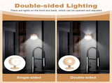 LED Wall Reading Lamp, Wireless Rechargeable Wall Sconce with USB Port, 360&deg Rotatable Magnetic V1237-ZY-924-118