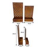 Set 2 Nested Floor/Wall 'Symmetric' Planters 95cm, 80cm V637-48108PLN