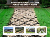Gravel Grid, 2 Inch Depth, 32.81 x 9.84 FT / 10000 x 3000 mm, 1880 LBS Per Sq ft Grass Ground V952-JDWG2INCH328XV8M0001V0