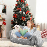 Fold-out Kids Sofa, Glow-in-the-Dark Kids Couch Chair, 2-in-1 Children Convertible Sofa to Lounger, V952-ETSFZDSF00008T8FPV0