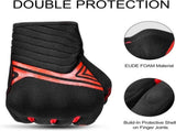 Breathable Mesh Motorcycle Gloves Touchscreen with TPR Palm Pad Hard Knuckle-Red-Medium V1164-325743
