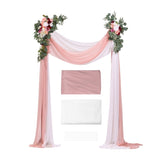 VEVOR Artificial Wedding Arch Flowers Kit Pink With 2 Pcs Flowers 2 Pcs Drapes V952-HLGMHTJ4JTFSPCKX4V0