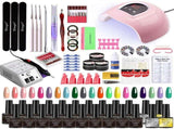 Nail Art Kit Gel Lamp Nail Grinder Nail Polishes Nail Art Tools Nail - Multi - Size H-ZH194-1 V1102-109-81783-MLT-H-ZH194-1
