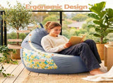 Artiss Outdoor Bean Bag Chair with Filler Splash-Proof Beanbag Sofa for Adults Teens Kids DIY BD-CH-S-GR-3FILLER