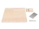 9.3in Rubber Wooden Crochet Blocking Board Crochet Accessories with 20pcs Steel Pins Stand for V1294-YM0706-3117230164611