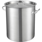 Stainless Steel Stockpot, 42 Quart Large Cooking Pots, Multipurpose Cookware Sauce Pot with Lid & V952-TGFHDB30442QTKOM5V0