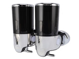 Wall Mount Soap Dispenser Double Cylinder 1000ml Manual Wall Mounted Bathroom Shower Pump Dispenser V1294-YM0901-3112250008512