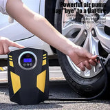 Portable 12V Digital Tire Inflator Air Compressor with LED Light - 120W, 300cm Power Cord, V888-ELOSUNG11680