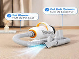 Smart Pet Grooming Dryer with Adjustable Speed Temperature Replaceable Nozzles for Quick Drying V1341-ZY-84M2XW99-A