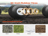 680 Lbs Steel Garden Cart on Wheels, Heavy Duty Garden Wagon Cart Pullable, Metal Outdoor Utility V952-ZXHYTCHH680LDM4Y8V0